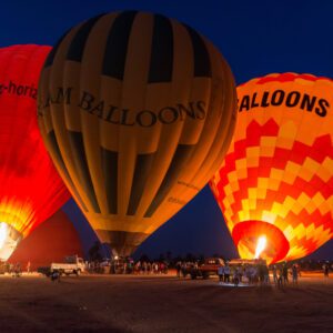 Amazing Sunrise Hot Air Balloon Over the Historical sites in Luxor.